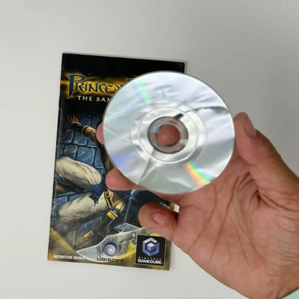 Prince of Persia: The Sands of Time Nintendo GameCube Disc and Manual